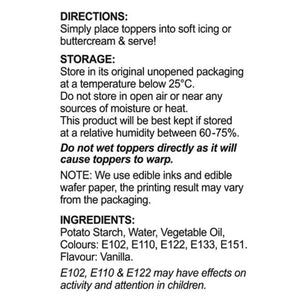 Premium food-grade wafer toppers for Easter cakes directions