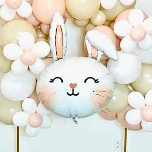 Easter Bunny Head with Floppy Ear Foil Balloon