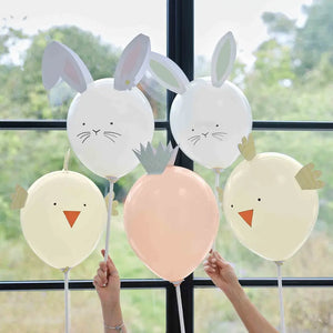 Hop Hop Hooray Easter Latex Balloon Bundle 5pk