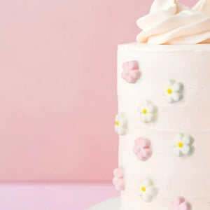 Sprinks colourful flower cake decorations 24 pack