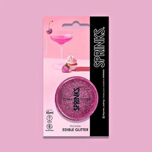 Fuchsia Edible Glitter for Cakes Desserts and Drinks