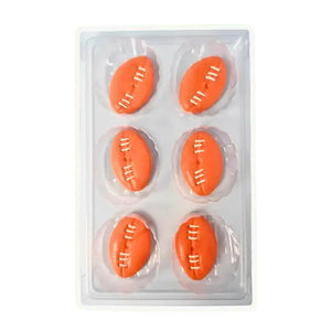 Football edible sugar cupcake toppers