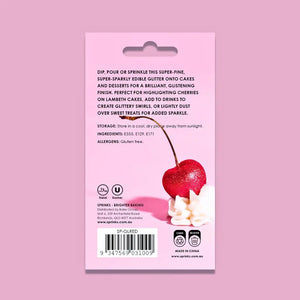 Edible Red Glitter for Cocktails and Desserts