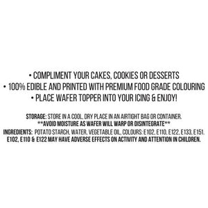 edible wafer paper cupcake cake toppers storage info