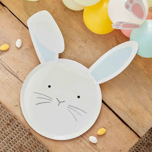 Pastel EGGCITING EASTER PAPER PLATES FSC NPC With Interchangeable Ears