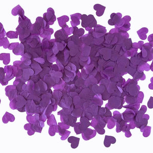 Eggplant Heart Paper Confetti Table Scatters 20g