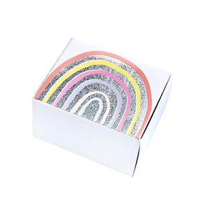 Pack of 10 Enchanted Rainbow mini cake and favour boxes for kids’ parties
