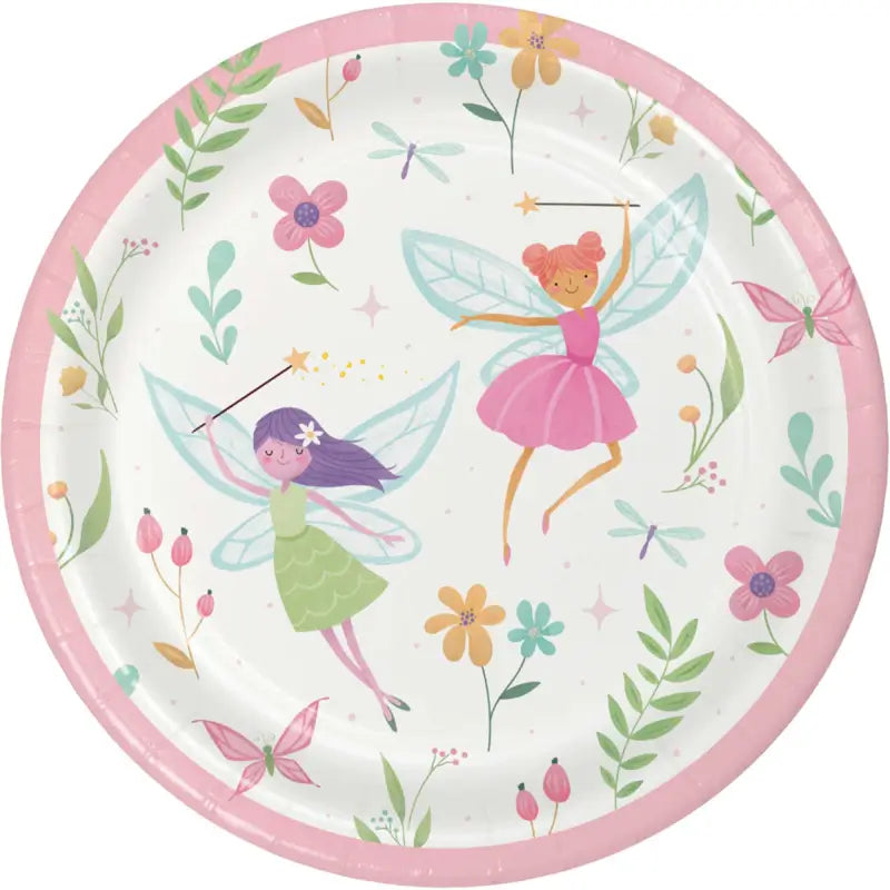 Fairy Forest Lunch Paper Plates 18cm 8pk