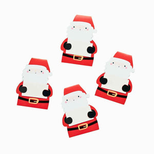 Merry Christmas Santa Place Cards 10pk – Personalised Table Name Cards