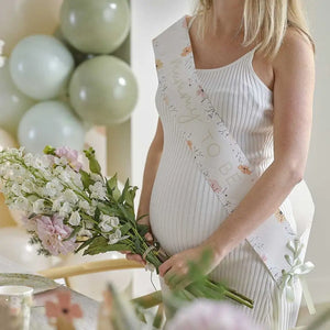 Floral Baby Shower Mummy To Be Sash