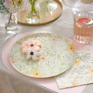 Floral Baby Shower Paper Plates 8pk