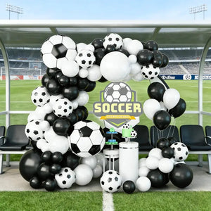 Soccer birthday balloon backdrop kit
