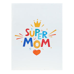 Handcrafted Fun Super Mum In Action Mother's Day 3D Origami Pop Up Greeting Card