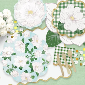 White Magnolia Flower Luncheon Napkins 16pk