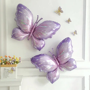 Giant Purple Fairy Butterfly Foil Balloon