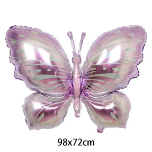Giant Purple Fairy Butterfly Foil Balloon