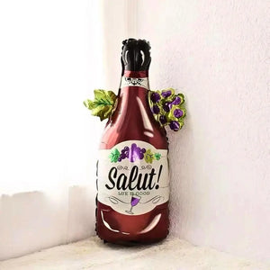Giant Champagne Bottle Foil Balloon 90cm – Salut Celebration Party Decoration