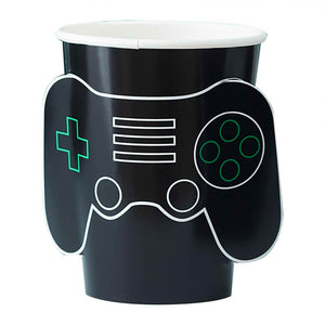 Ginger Ray Pop Out Gamer Controller 266ml Paper Party Cups