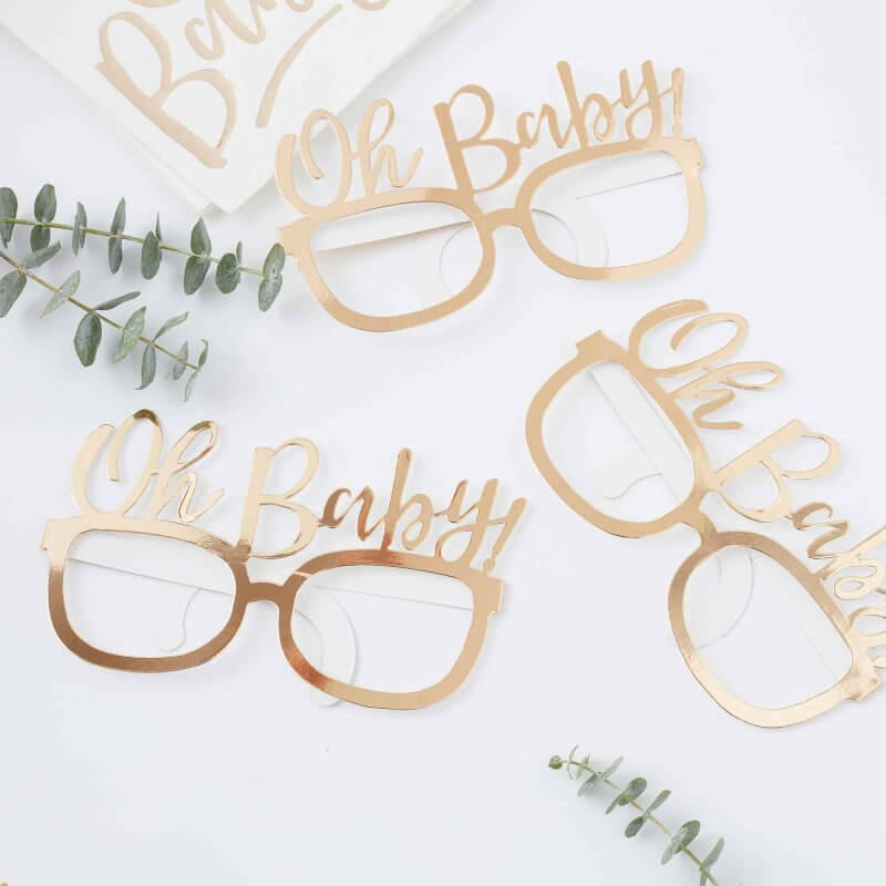 Oh Baby! Baby Shower Fun Glasses 8 Pack