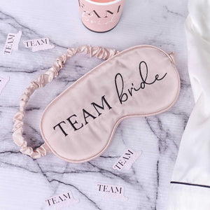 Ginger Ray Pink Future Mrs 'Team Bride' Sleep Mask