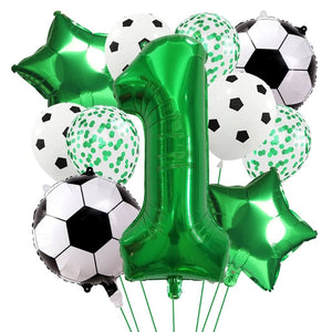 Sports theme party balloons for birthdays, school events and celebrations age 1