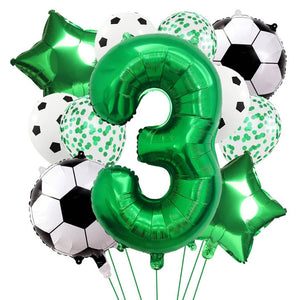 Game day soccer balloon set with foil and latex mix age 3