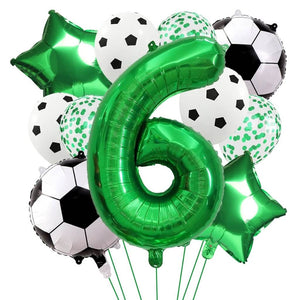 Game day soccer balloon set with foil and latex mix age 6