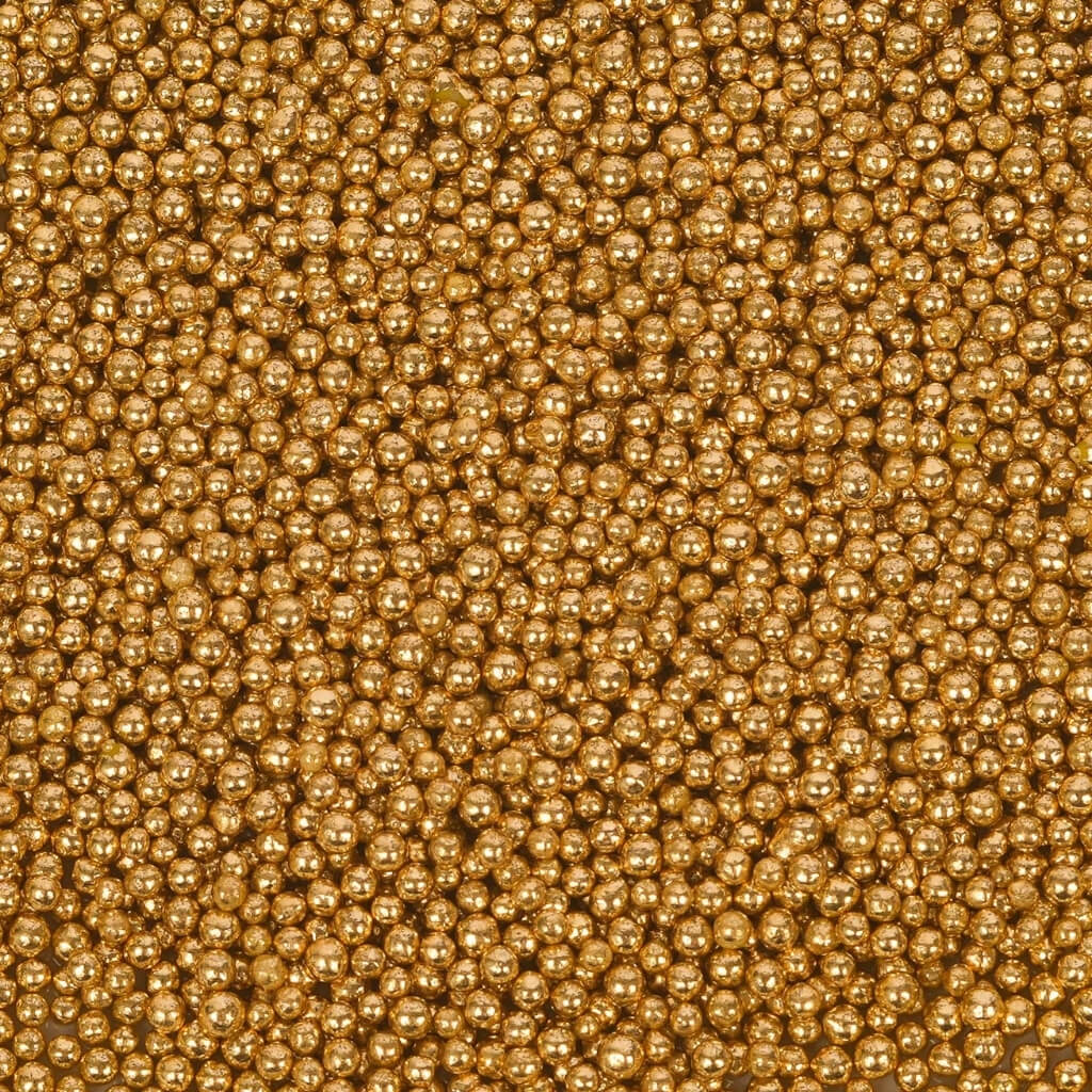 Shiny gold sprinkles for luxury cake decoration