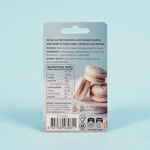 Sprinks gold star glitter shapes 5g pack instructions