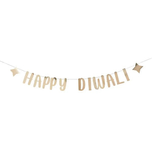 Happy Diwali gold card banner 2 metres