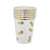 Golden Pineapple Paper Cups 6 Pack