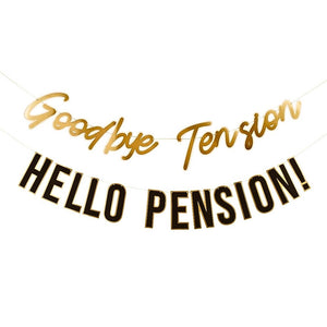 Gold retirement party banner decoration party decorations