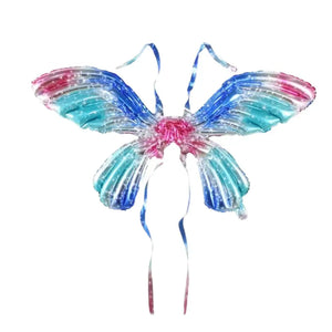 Large Butterfly Fairy Wing Foil Balloon - Gradient Blue Pink