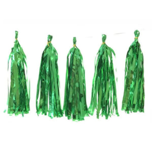 green foil purple Tissue Paper and Foil Tassel Garlands - Online Party Supplies