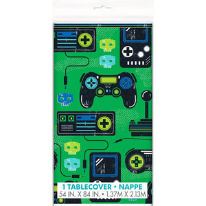 Rectangular Gamer Printed Plastic Tablecover 137cm x 213cm.