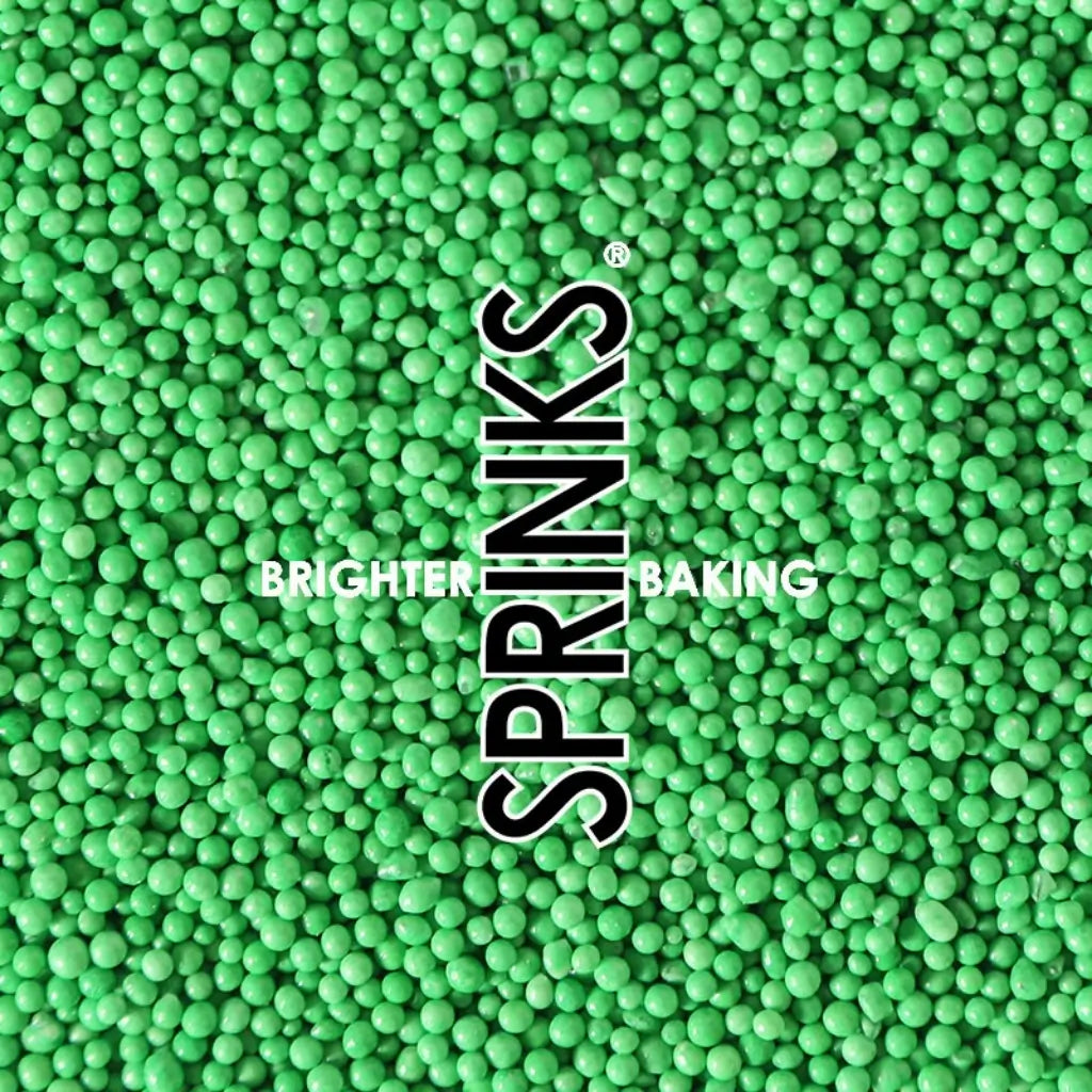 Small green sprinkles for baking and dessert decoration