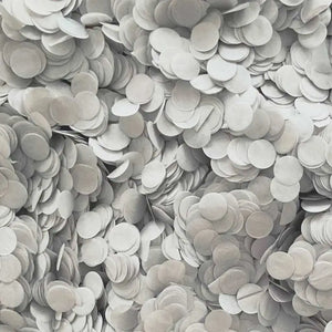 20g Circle Tissue Paper Party Confetti Dots - Grey