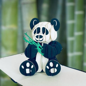 Handmade Panda Bear 3D Pop Up Greeting Card - Online Party Supplies