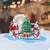 Santa Snowman & Penguin Around Christmas Tree 3D Pop Up Card