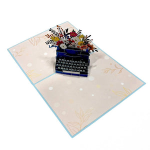 Vintage Typewriter with Your Own Message Origami Pop Up Card