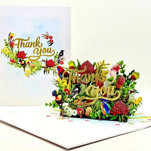 Mother’s Day keepsake card with birds and flowers
