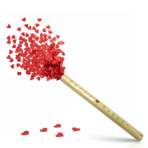 Heart Confetti Party Popper – Red Paper Hearts 60cm