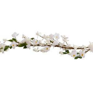 Hey Bunny White Blossom Artificial Flower Garland