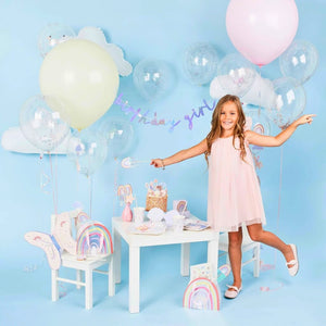 iridescent enchanted birthday party decorations for girls