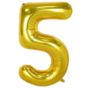 40-inch Jumbo Gold Number 5 Foil Balloon