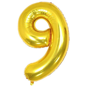40-inch Jumbo Gold Number 9 Foil Balloon