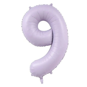 40-inch Jumbo Pastel Lilac 0-9 Number Foil Balloon