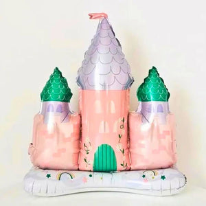 Jumbo Enchanting Pastel Princess Castle standing Foil Balloon 83x88cm