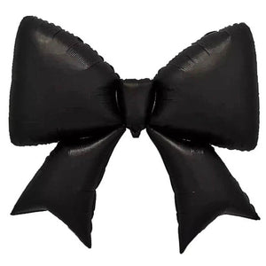 Jumbo Ribbon Bow Foil Balloon matte black