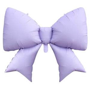 Jumbo Pastel Purple Ribbon Bow Foil Balloon Party Decorations